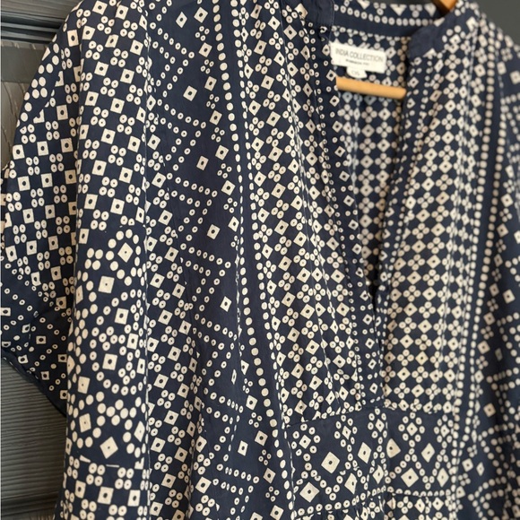 Emerson Fry Blue and White Striped Dress Coverup - Picture 8 of 16